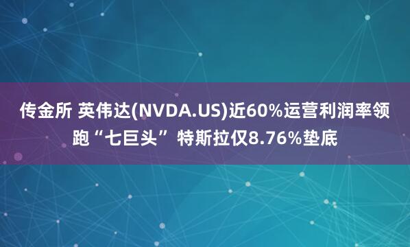 传金所 英伟达(NVDA.US)近60%运营利润率领跑“七巨头” 特斯拉仅8.76%垫底
