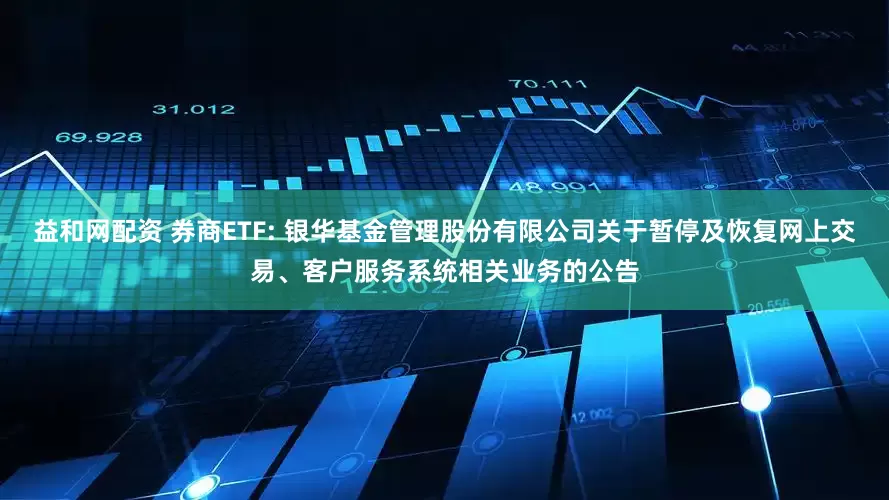 益和网配资 券商ETF: 银华基金管理股份有限公司关于暂停及恢复网上交易、客户服务系统相关业务的公告